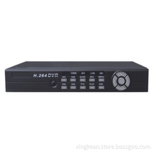 Real-time Preview and Recording H.264 4-channel DVR with HDMI, Built-in free DDNS, Supports P2P